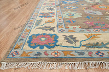 Load image into Gallery viewer, Modern Turkish Oushak | Peanut Brown Contemporary Rug for Children&#39;s Room
