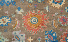 Load image into Gallery viewer, Modern Turkish Oushak | Peanut Brown Contemporary Rug for Children&#39;s Room
