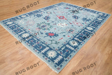 Load image into Gallery viewer, Skylight Serenity | Handwoven Oushak Rug in Tranquil Blue

