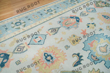 Load image into Gallery viewer, Modern Masterpieces | Modern Area Rugs | Oushak Rugs | Gray &amp; Blue
