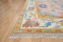 Load image into Gallery viewer, Blush Blooms Hand-Knotted Ushak Rugs for Living Room and Bedroom
