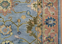 Load image into Gallery viewer, Modern Turkish Rug in Gray and Rust - Hand-Knotted Wool Carpet
