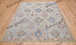 Whispers of History | Antique Hand-Knotted Persian Rug in Muted Gray Tones