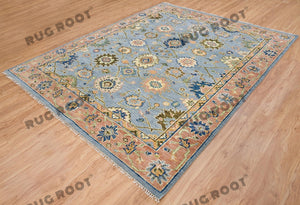 Timeless Elegance | Vintage Turkish Rug with Intricate Floral Motifs