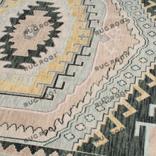 Load image into Gallery viewer, Modern Minimalism | Hand-Knotted Turkish Rug in Earthy Beige and Cream
