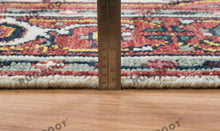 Load image into Gallery viewer, Bohemian Turkish Delight | Handwoven Oushak Rug in Vibrant Colors with Modern Flair
