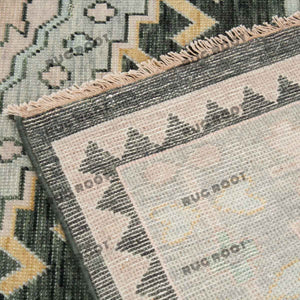 Modern Minimalism | Hand-Knotted Turkish Rug in Earthy Beige and Cream