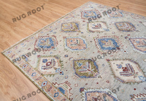 Whispers of History | Antique Hand-Knotted Persian Rug in Muted Gray Tones