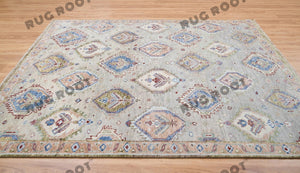 Whispers of History | Antique Hand-Knotted Persian Rug in Muted Gray Tones