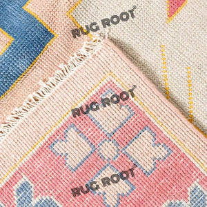 Handcrafted Turkish Statement | Vibrant Pink Knot Rug