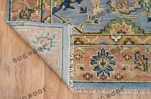 Timeless Elegance | Vintage Turkish Rug with Intricate Floral Motifs