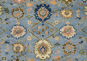 Timeless Elegance | Vintage Turkish Rug with Intricate Floral Motifs