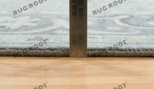 Load image into Gallery viewer, Handcrafted Serenity | Silver Gray Oushak Rug in Pure Wool | A Modern Statement Piece
