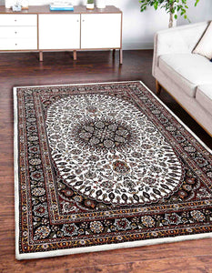 RUG ROOT Beautiful Persian Carpet Ivory Color From All India Choice Collection