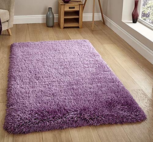 RUG ROOT Shaggy Carpet for Living Room VIP Collection (Pantone 11-0601 TPX) Purple