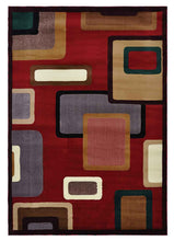 Load image into Gallery viewer, RUG ROOT Geometrical Carpet For Bed Room |  | Red | Gold |  Blue | Grey | Brown
