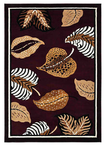 RUG ROOT Carpet For Bedroom Mulberry Leaf | Modern | Gold | Brown