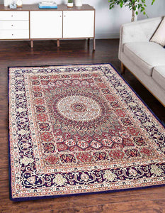 RUG ROOT Beautiful Persian Carpet Blue Color From All India Choice Collection