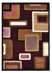 RUG ROOT Geometrical Carpet For Bed Room |  | Red | Gold |  Blue | Grey | Brown