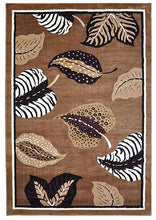 Load image into Gallery viewer, RUG ROOT Carpet For Bedroom Mulberry Leaf | Modern | Gold | Brown
