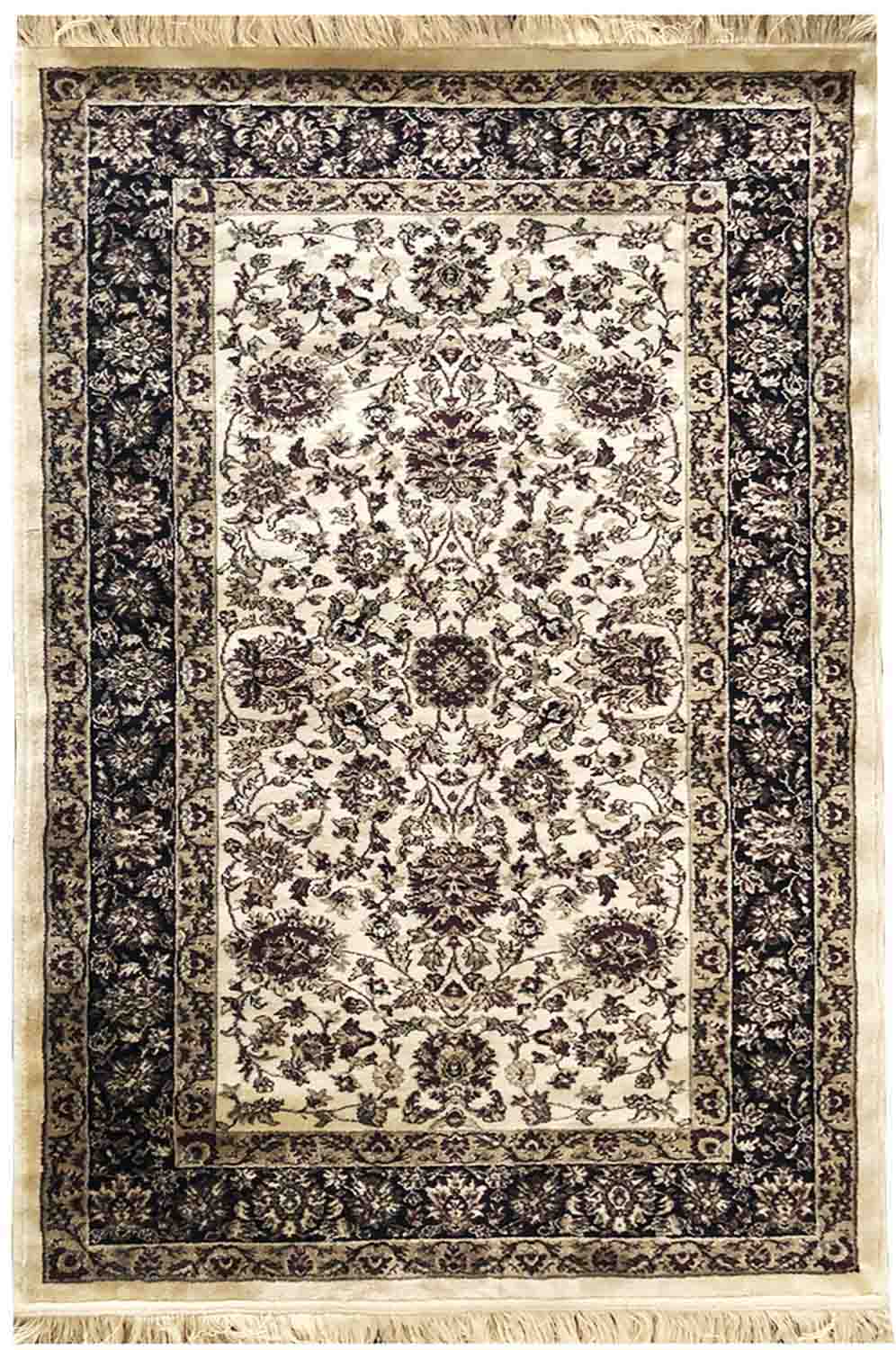 RUG ROOT Silk Persian Design Carpet And Rugs For Bedroom | Beige Color